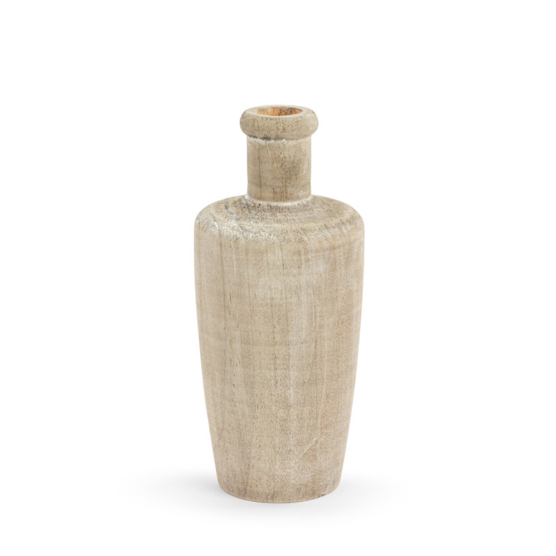 Pine Wood Vase - 10In