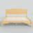 Minimalist Platform Wooden Bed Tall-Leg Bed Frame with Built-in Outlet-148503681-148503682