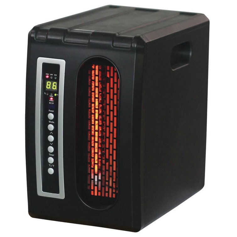 BLACK+DECKER Portable Heater for Rooms up to 161 Sq. Ft., Oscillating Space  Heater & Heater for Bedroom with Overheat Protection, Small Heater with