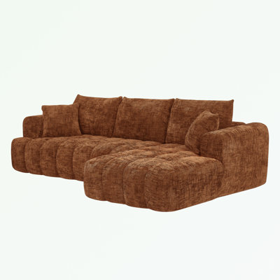 Modular Chenille L-Shape Sectional Sofa