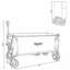 Très grand chariot utilitaire pliable très long de 51 pouces - capacité de 480 lb, cadre ultra-stable breveté, pliage 1: 6 pour économiser de l'espace et roues tout-terrain de 7 po, aucun assemblage requis, noir