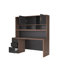 Bureau de direction 72,8 po avec rehausse, table réglable en hauteur de 48 po, station de charge intégrée pour bureau à domicile-752327300