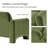 Werts 59.5" Modern Curved Chenille Loveseat Sofa-2035809731