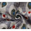 Luxury Grey Velvet Pillow 16X24 – Handmade Silk Lumbar Cushion With Modern Circle Motifs