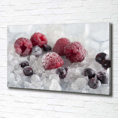 Frozen Forest Fruits - Wrapped Canvas Print