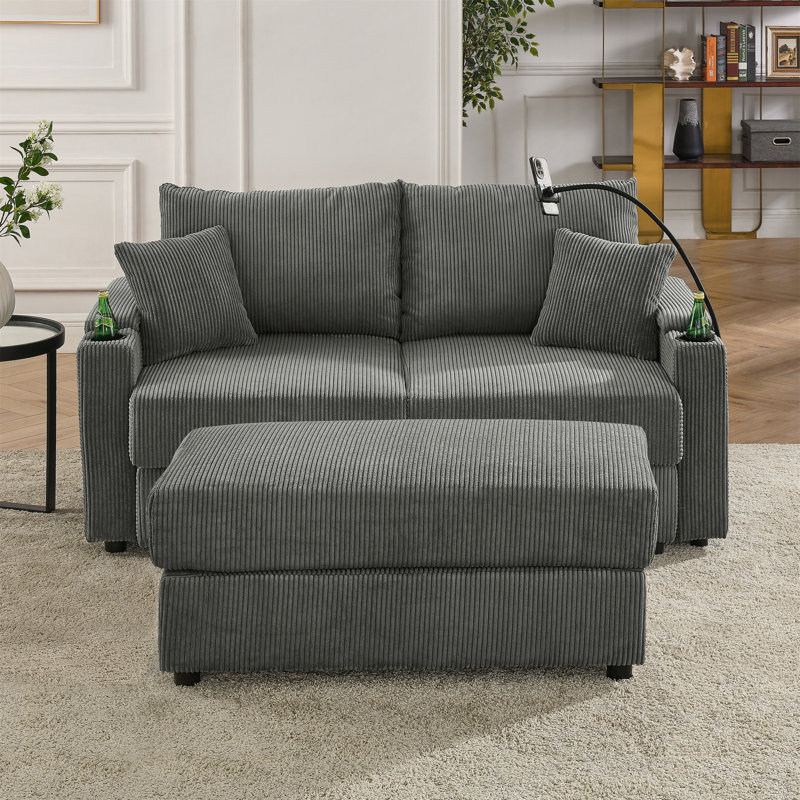 Sofas, Gray Chenille 