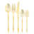 Muchuan Flatware Plastic Gold Tea Spoons