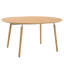 Table de salle à manger extensible ronde à ovale 3-en-1, table de cuisine extensible de 43,3 po à 74,8 po avec pieds en bois massif et rails coulissants calmes de haut calibre, table de salle à manger multifonctionnelle robuste et peu encombrante pouvant accueillir 4 à 8 personnes