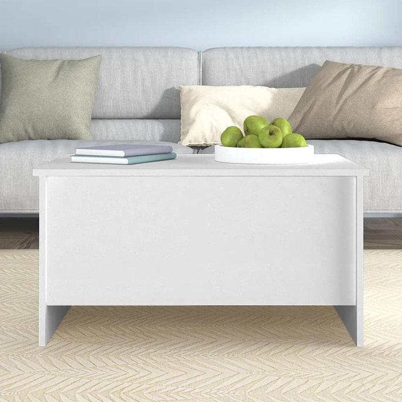 Table basse avec plateau d'appoint et table d'appoint, Gris foncé, H 16,3 po x l 31,5 po x P 21,9 po
