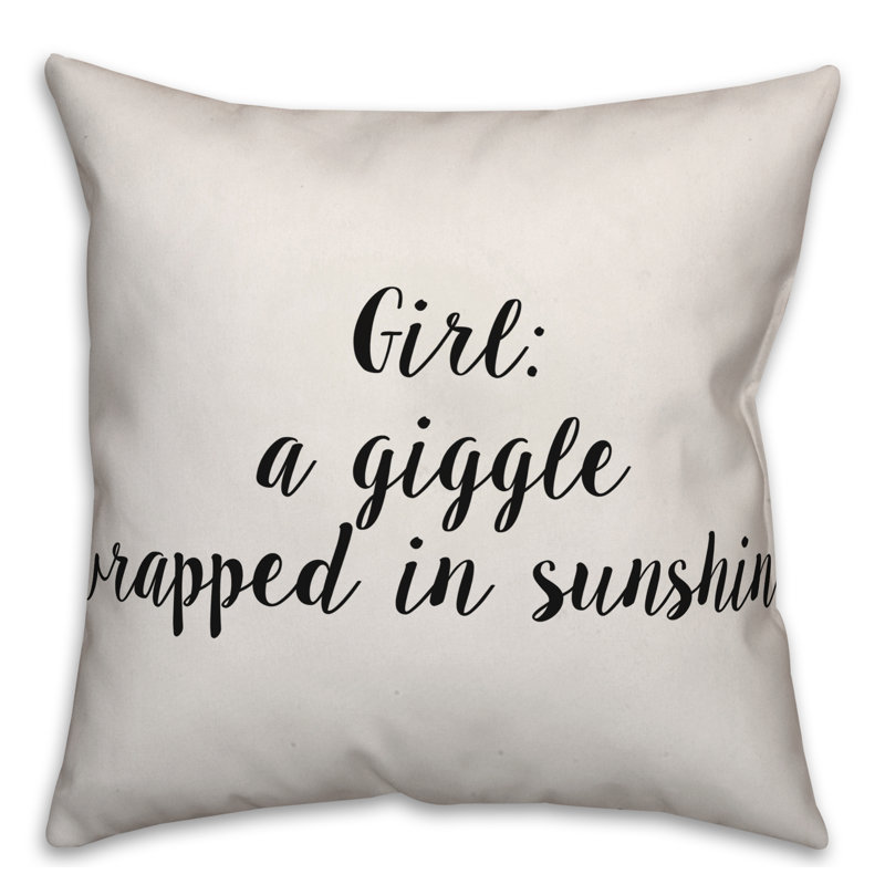 Coussin Girl, 18 po x 18 po
