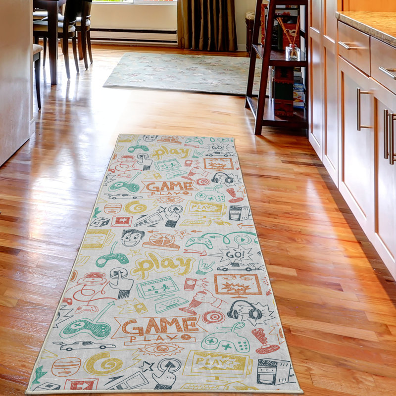 Tapis décoratif en fibres de polyester à haute densité Middelburg, Tapis de couloir 2 pi x 5 pi