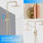 10" Wall Mounted Exposed Shower System With  3-Function Tub And 10'' Adjustable Head