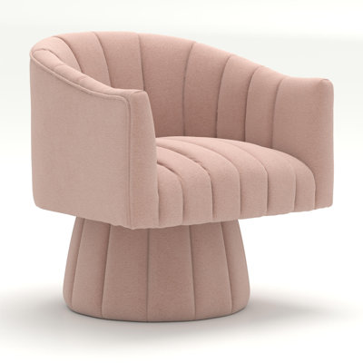 Ghinita Velvet Swivel Barrel Chair