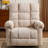 Oversized Power Lift Recliner Chair with Massage and Heat for Elderly, 26" Extra Wide Lift Chair for Big and Tall, Chenille Electric Lift Recliner with Overstuffed Backrest, USB Port-653781941