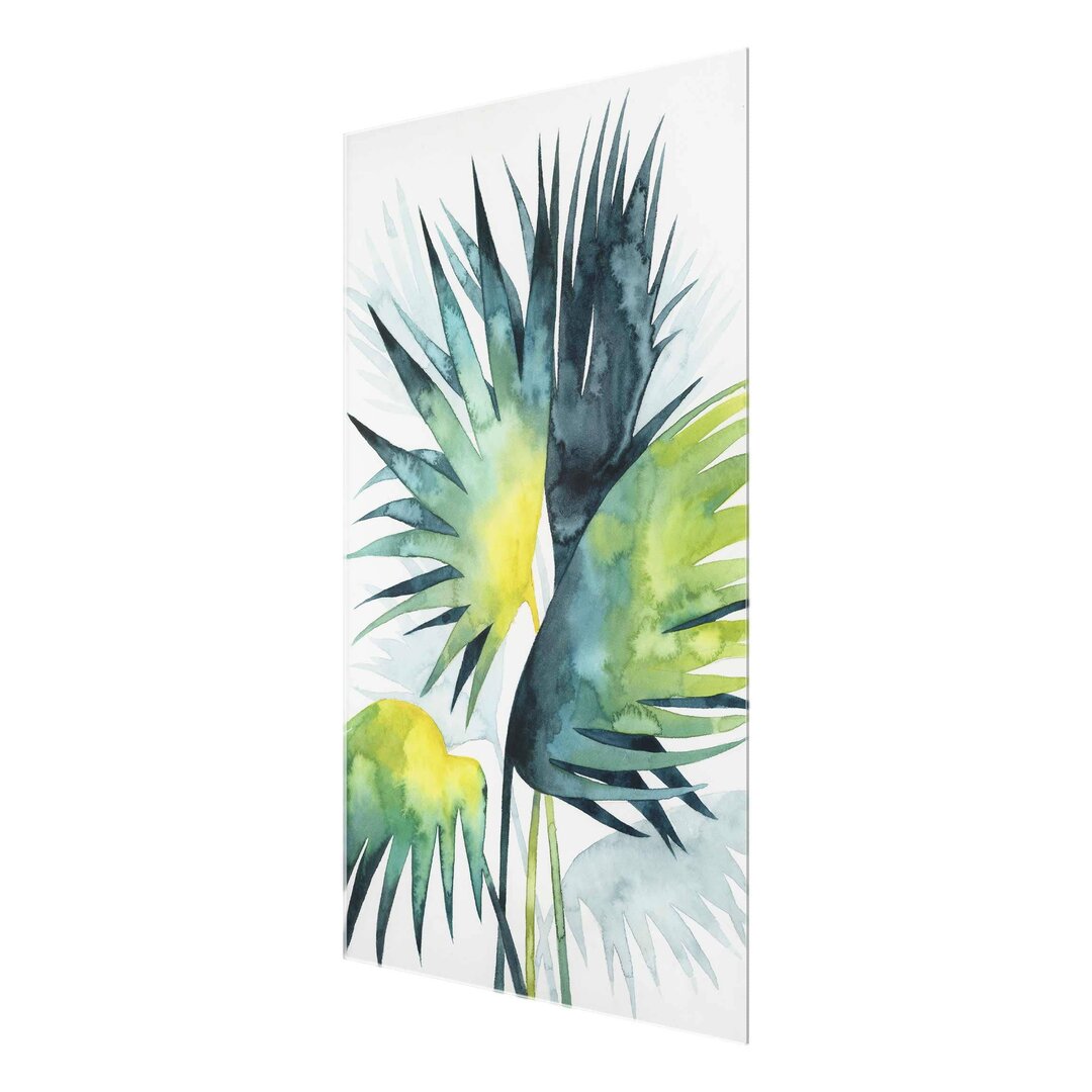 Glasbild Palme