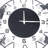 Atreo 9.5" Metal Wall Clock