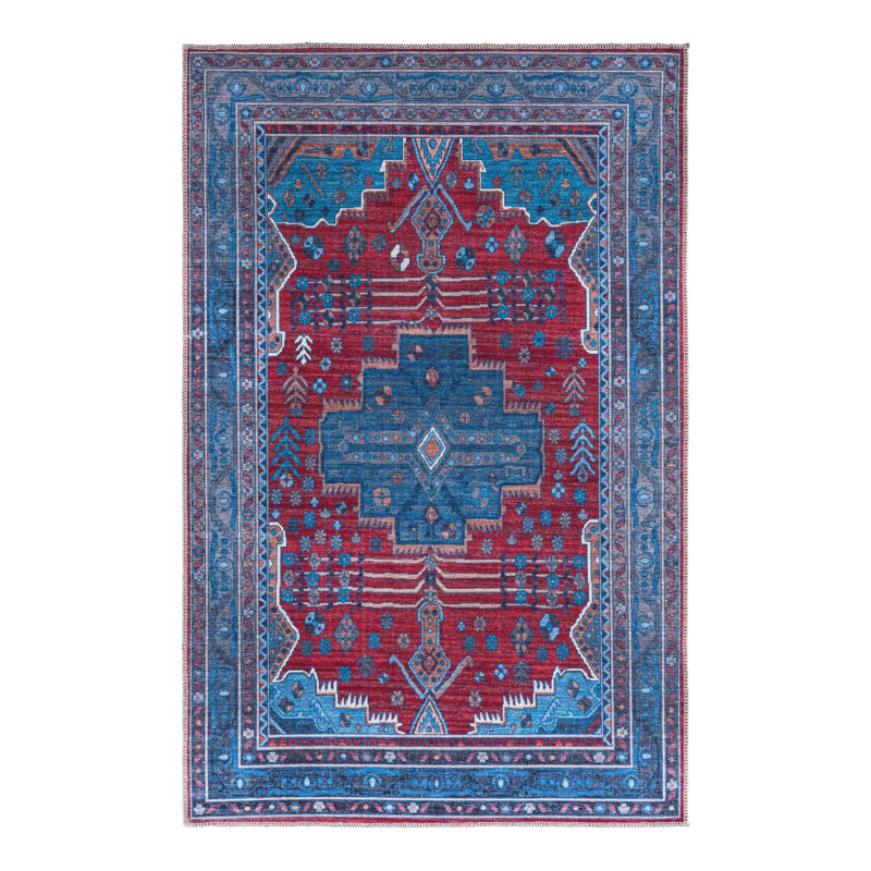 Guthridge Chenille Oriental Indoor Rug, Rectangle 3'11" x 6'