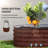 7.9' X 2' X 1.4' Galvanized Raised Garden Bed Kit, Metal Planter Box With Safety Edging, Brown-822537589-822537592