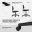 Chaise de bureau en filet Ovidia-1314714986