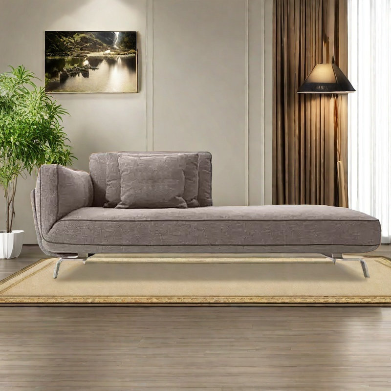 Light luxury modern cotton linen chair, Left Hand Facing