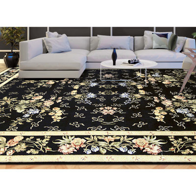 Tapis rectangulaire noué à la main