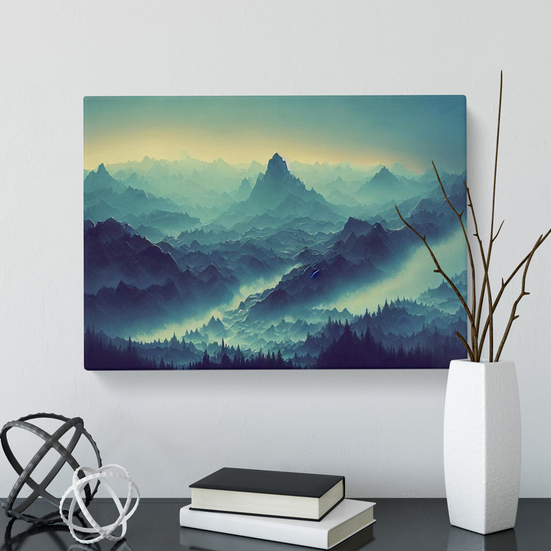 Sumptuous Mountain Sunrise - Wrapped Canvas