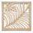 Hand-Carved Palm Leaf Wood Wall Panel, 12" x 12" – Whitewashed Tropical Coastal Cutout Decor for Entryway, Bathroom, or Office