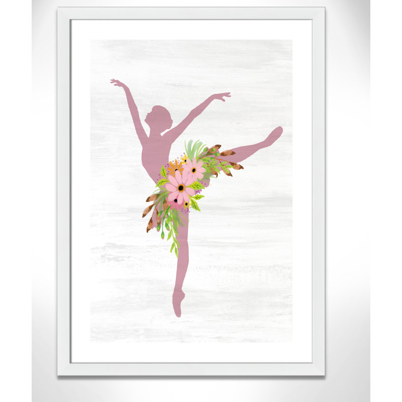 Ballet toute la journée 3, H 26,5 po x l 22,5 po x P 0,63 po, Cadre argenté