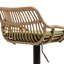 2 chaises réglables à hauteur de comptoir pivotantes avec repose-pieds pour la cuisine et la salle à manger, base en métal robuste, coussins de siège rembourrés en lin, tabourets de bar, repose-pieds, coussin de siège, base intérieure-130963385