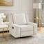 Fauteuil inclinable manuel pivotant avec tirette Ruma, tissu chenille beige Ruma