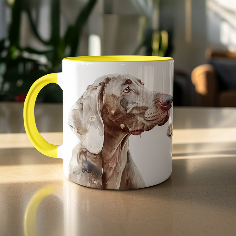 Mug, 2, Yellow