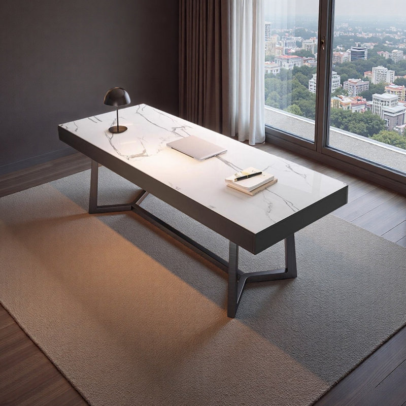Unique High-End Desk, 29.52" H x 70.86" W x 31.49" D