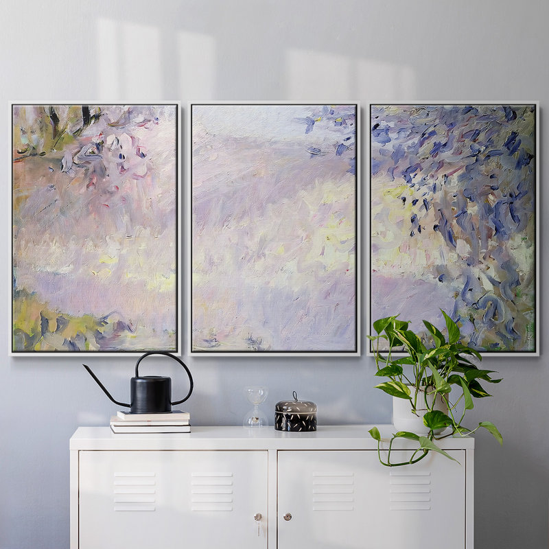 " Monte " 3 - Pieces, 24" H x 48" W x 2" D, White