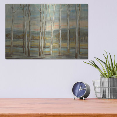Luxe Metal Art 'Silver Forest' By Silvia Vassileva " Silver Forest " by Silvia Vassileva