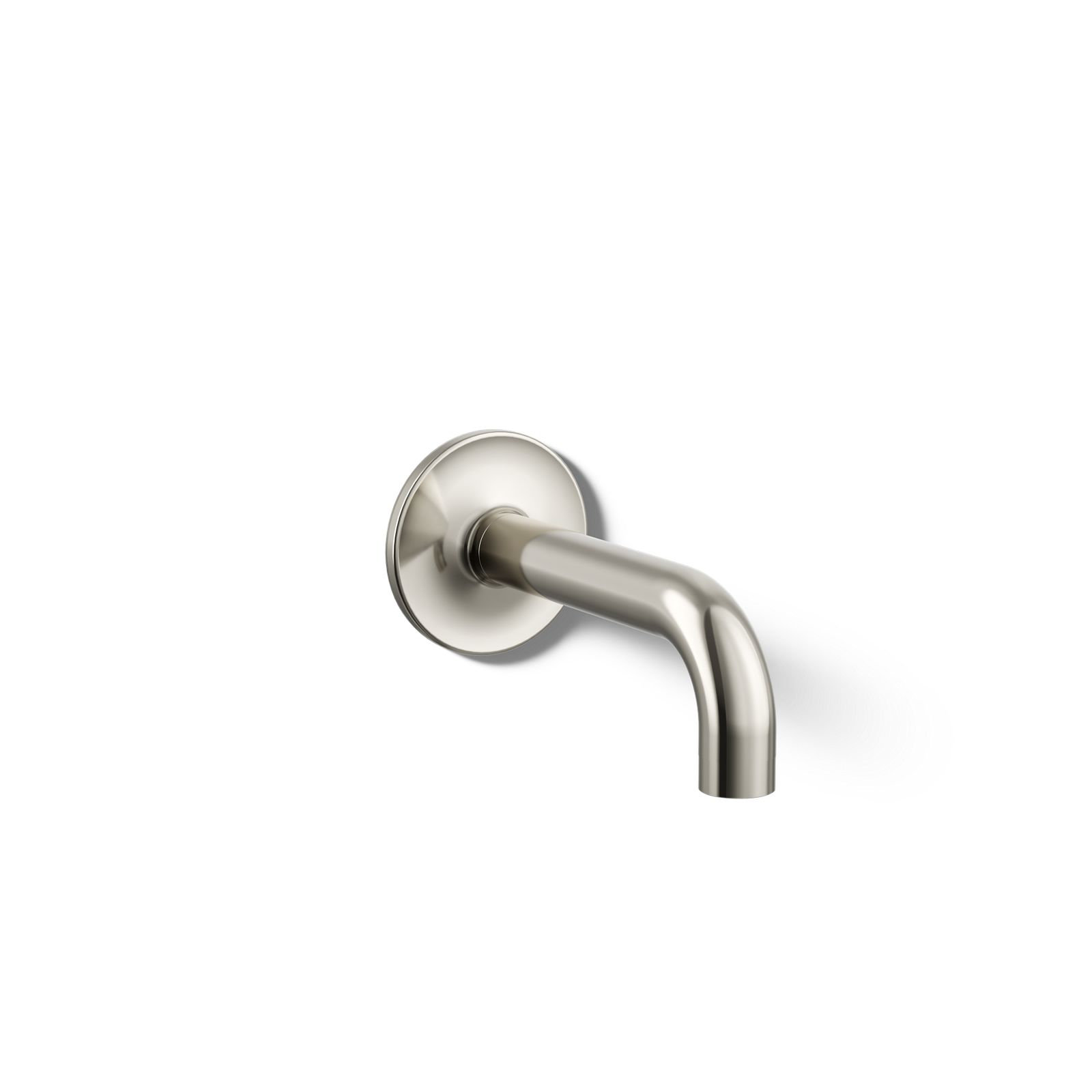 Purist Wall Mounted Tub Spout, Vibrant Polished Nickel