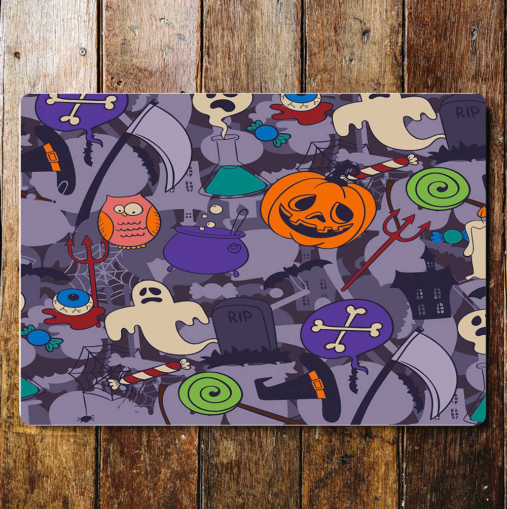 Wanddekoration Crazy Halloween Pattern