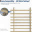 Structure de lit plateforme en bois massif à profil bas-664296423-664296427