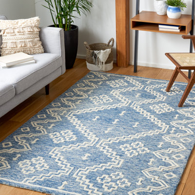 Tapis en laine touffeté à la main Abbey-Louise
