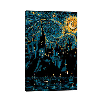 Starry School by Denis Orio Ibañez - Wrapped Canvas Graphic Art