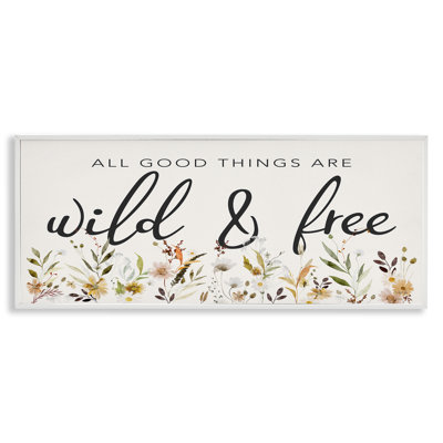 Wild & Free Sentiment Giclee Art by Marla Rae