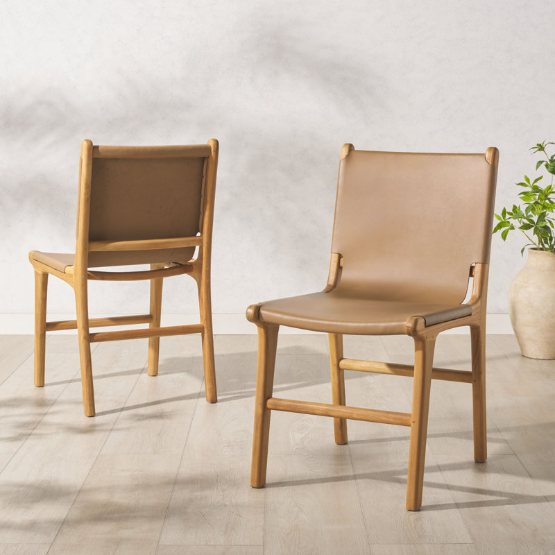 Cassaphina Leather Dining Chair, Brown