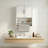 Wall Mounted Bathroom Cabinet With Towel Bar, White Storage Cabinet-4001638