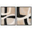 «Subline Strokes Duo», reproduction d'art encadrée, ensemble d'art abstrait bohème par Art Remedy, cadre blanc, 36 x 45-2055189521-2055189535
