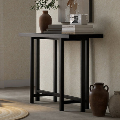 Retro simple rectangular household console table