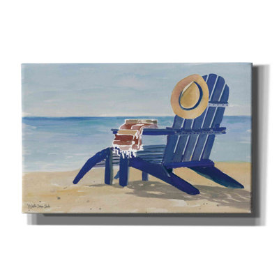 «Beach Chairs 2» par Stellar Design Studio - peinture sur toile tendue