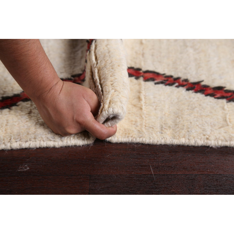 Tapis tribal marocain en laine noué à la main 8 x 11