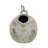 9.8X8.3X10.3" Hand-Pulled Decorative Ceramic Jug With Worn White Finish And Wire-Wrapped Handle