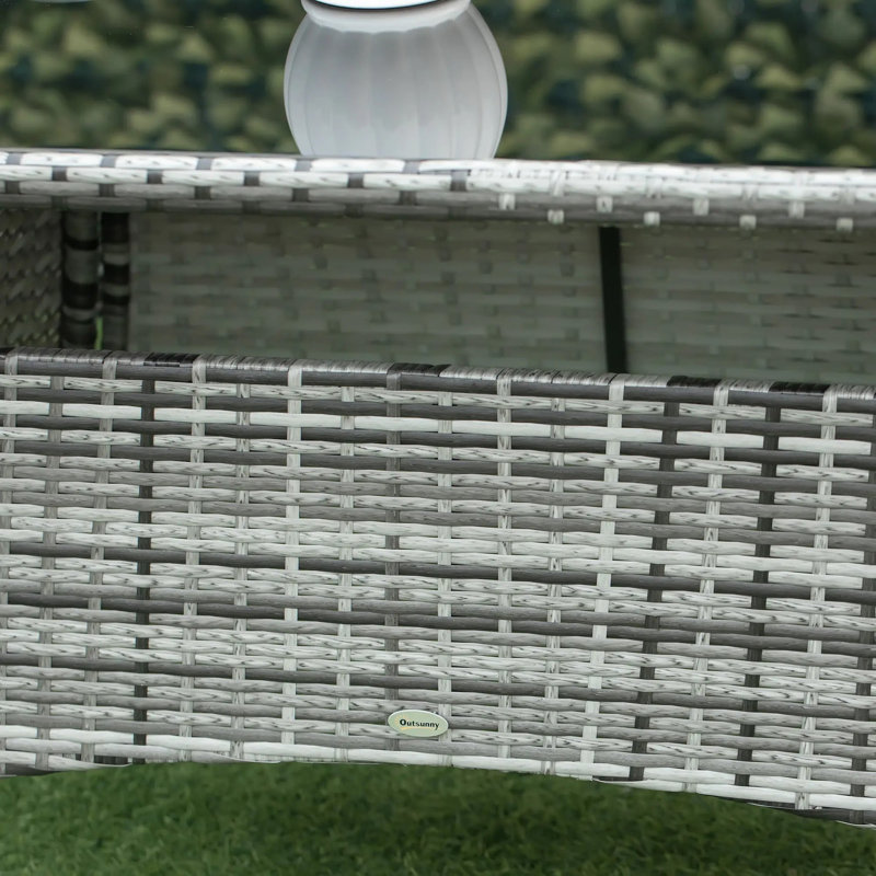 Wicker Patio Dining Set Table,
