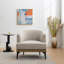 Fauteuil rembourré rond pour le salon-145210242