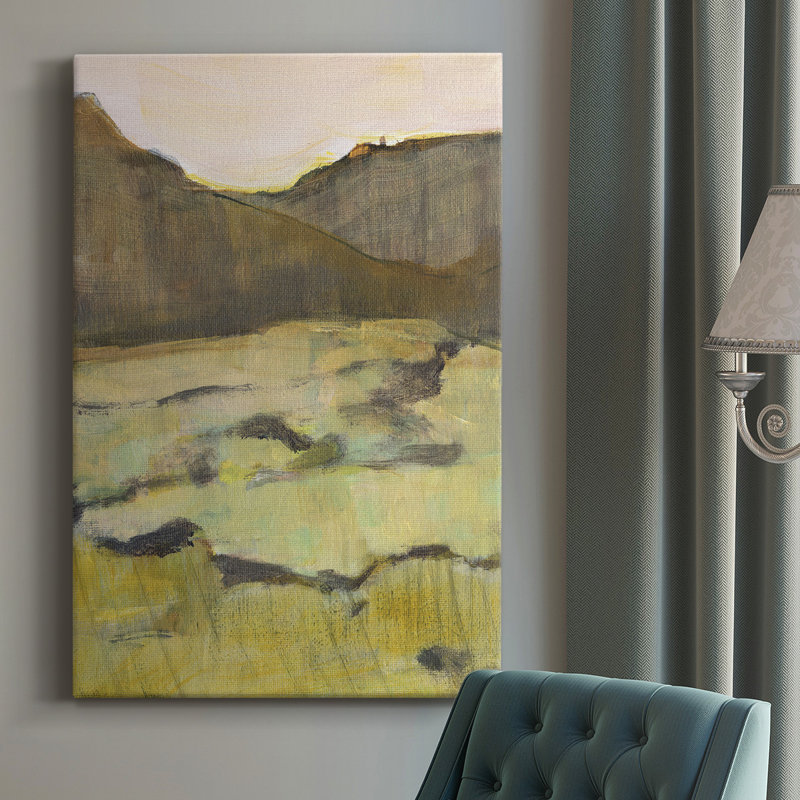 «Desert Road Trip IV», peinture sur toile tendue, H 18 po x l 12 po x P 1 po
